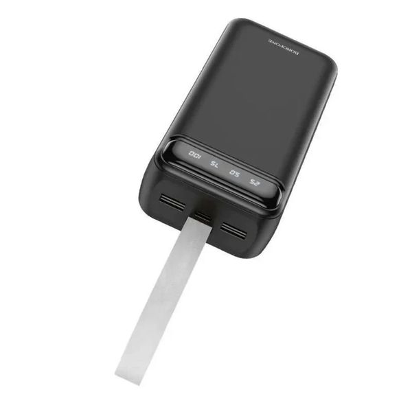 Повербанк Borofone 30000мАг(з цифровим дисплеєм, ліхтариком, 2хUSB, type-c, micro usb NXS) NJ14B фото