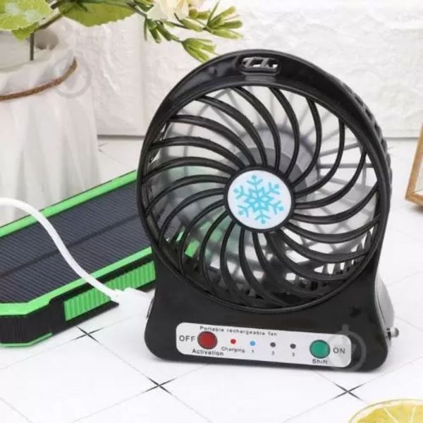 Портативний USB міні-вентилятор з акумулятором Portable Mini Fan FAN1-S фото