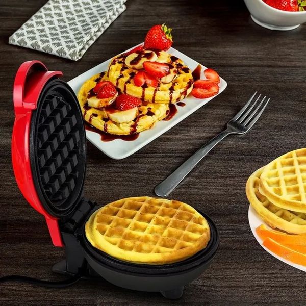 Вафельниця міні для бельгійських вафель Mini Waffle Maker MRK32 фото