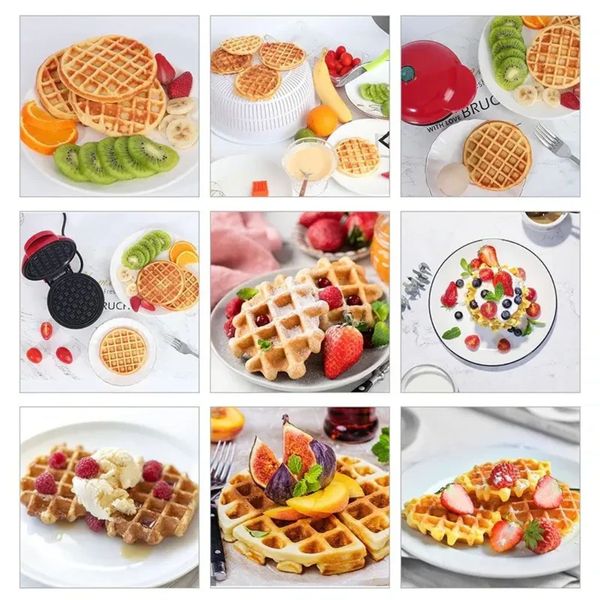 Вафельниця міні для бельгійських вафель Mini Waffle Maker MRK32 фото