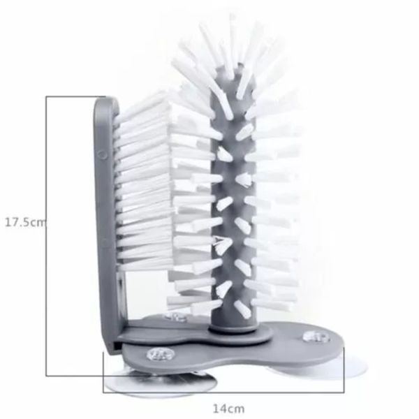 Щітка для миття склянок і пляшок Multi-Function Suction Cup Brush 11102900 фото