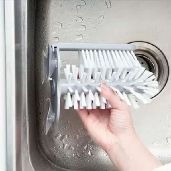 Щітка для миття склянок і пляшок Multi-Function Suction Cup Brush 11102900 фото