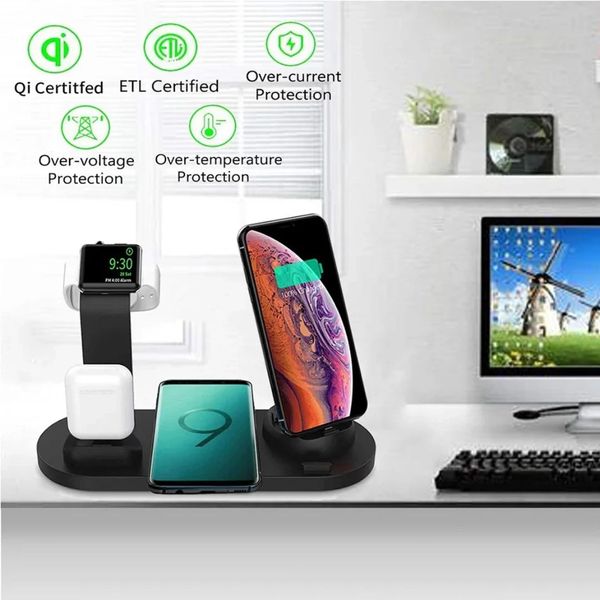 Бездротова зарядна станція 3в1 Wireless charger NWH31 фото