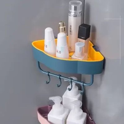 Полиця кутова для ванної Corner storage rack rack67 фото