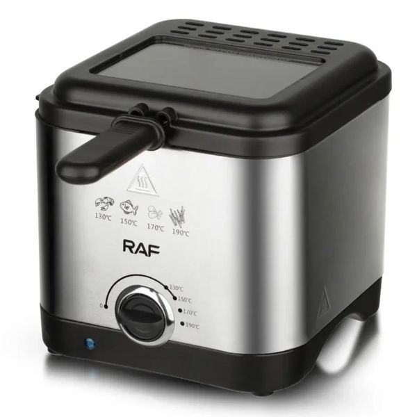 Електрична фритюрниця на 2.5л для смаження без олії 1000Вт Deep Fryer RAF RAF5300 фото