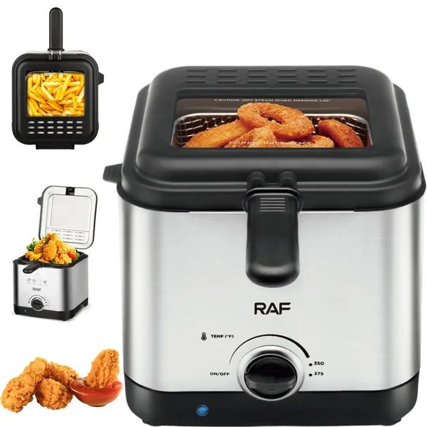 Електрична фритюрниця на 2.5л для смаження без олії 1000Вт Deep Fryer RAF RAF5300 фото